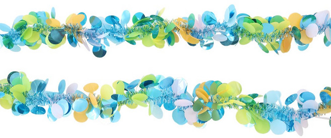 파티짱 마카롱 모루 파티 생일 가랜드 장식 소품, 블루믹스, 1개