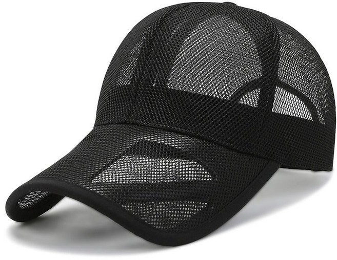 지프남여 여름 전체 메쉬 야구 모자 트럭 모자 트럭 모자 남자 낚시 모자 빠른 건조 골프 러닝 모자 조정, 06 black
