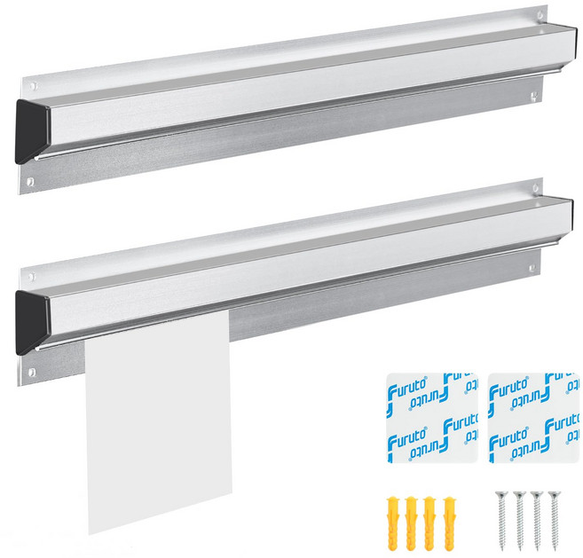 주방 영수증 꽂이 스텐 식당 다방 배달 주문서 정렬 오더랙 600mm 2 개, 2개, Silver