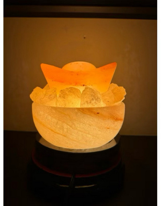 聚寶盆鹽燈 8吋 直徑20cm