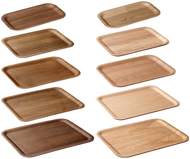 킨토 논슬립 트레이 티크&버드나무, 1개, 버드나무