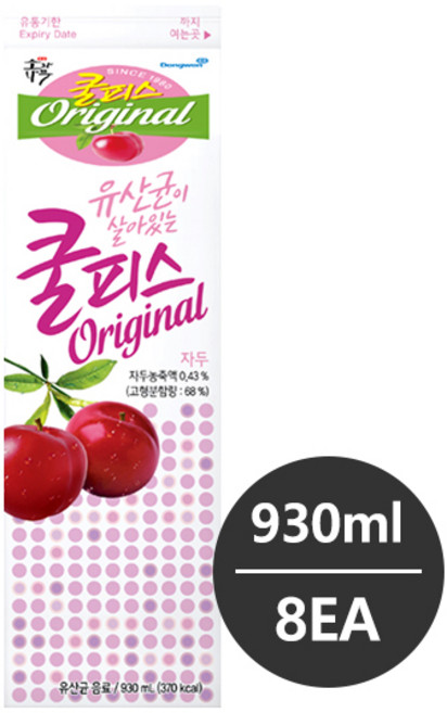 동원 소와나무 쿨피스 자두 930ml 8개