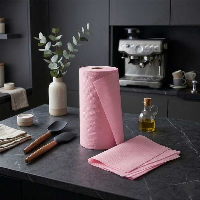 분홍나무 두껍고 큰 핏물제거에 탁월한 미트페이퍼 핑크 롤 생선고기겸용 해동지 숙성지 365mm x 400mm, 2개, 200매