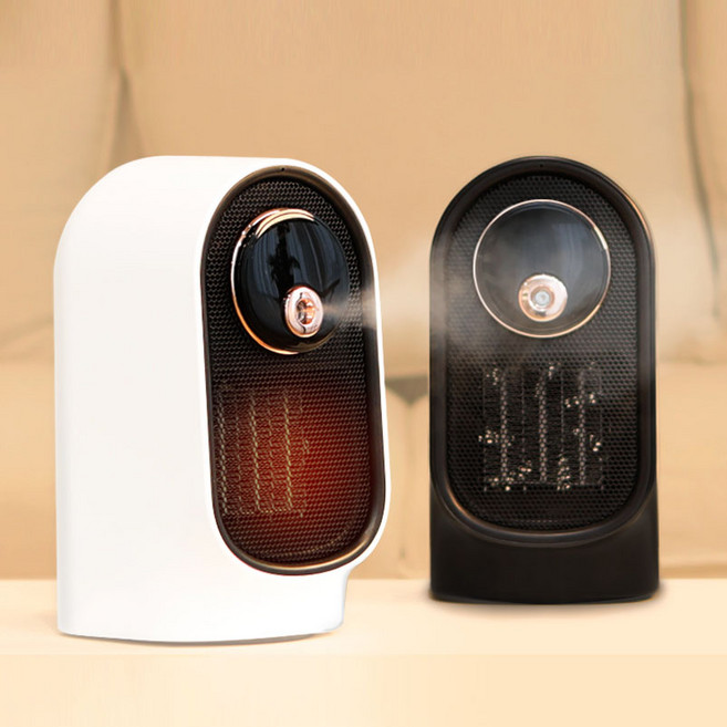 제이코스 필터없는 세척편하 가습기 히터 안전장치 탁상 캠핑 미니 1인 개인 차박 온풍기, 매트블랙