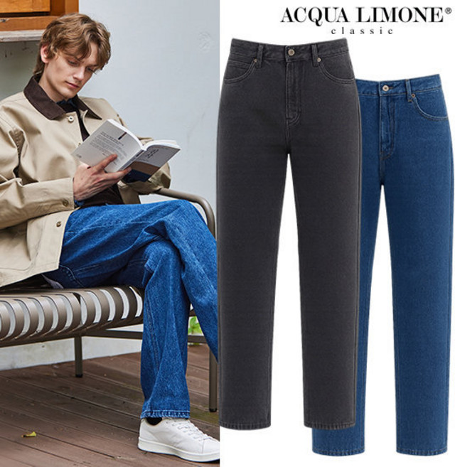 아쿠아리모네 25FW 남성 배럴핏 데님 팬츠 1종