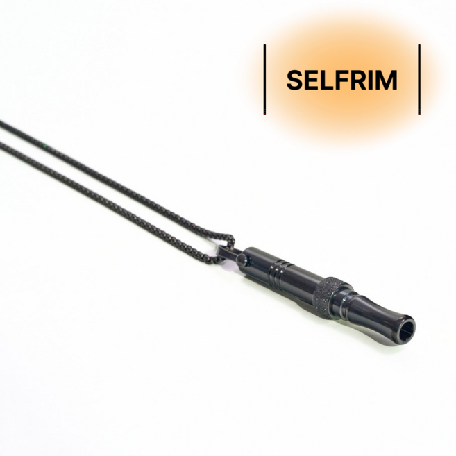 SELFRIM 릴렉스 피젯링 파이프스틱 목걸이 공황 불안 스트레스 완화 금연 호흡도움