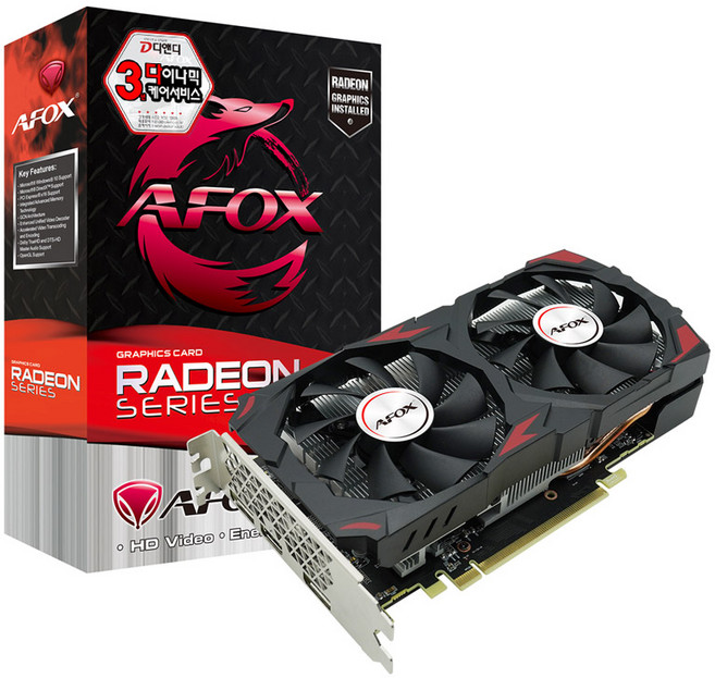 AFOX 라데온 RX 580 2048SP D5 8GB 디앤디컴, RX580