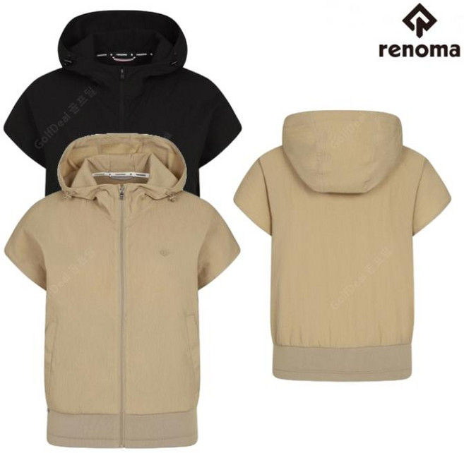 레노마골프 여자 여름 고신축 초경량 후드 집업 베스트 RWTVO 6182