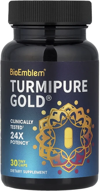 새해 첫좋은선물 BioEmblem Turmipure Gold® 타이니 캡슐 30정(1정당 300mg) 제대로 할인합니다, BioEmblemTurmipureGold타이니캡슐30정, 1개, 30정 - 쿠팡