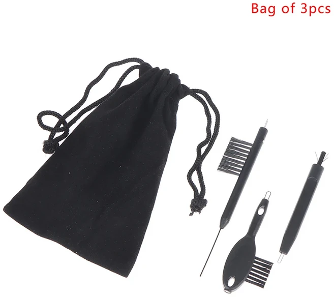 보청기 청소 케어 키트 브러시 환기 막대 스크루드라이버 3 개