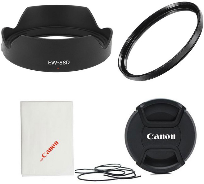 EW-88D+UV82mm+렌즈캡+포켓융 캐논 호환 후드 세트, 1개
