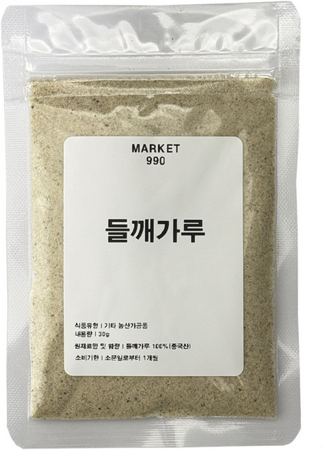 캠핑용 들깨가루 소분 휴대용 낱개 들깨 가루 고소한 국산, 1개, 30g