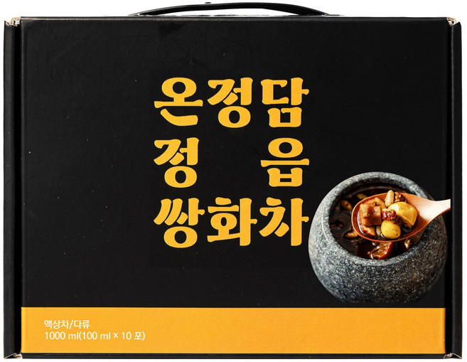 온정담 정읍 쌍화차 진액 10봉 + 밤고명 10개 (진한맛) 수제 무가당 견과류 무설탕, 10개입, 1세트, 100ml
