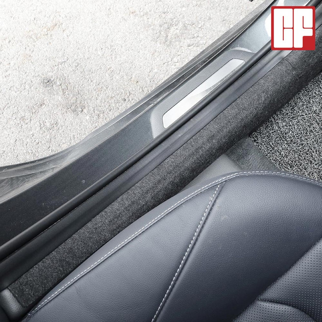 카플릭스 호환 쏘나타 디엣지 DN8 카본 펠트 도어스텝커버 스크래치 방지 용품, 쏘나타DN8 (가솔린) - 펠트
