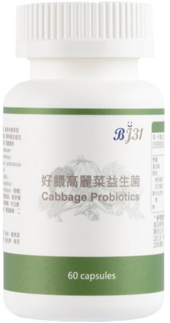 BJ31 寶健生醫 好餵高麗菜益生菌, 1個, 60顆