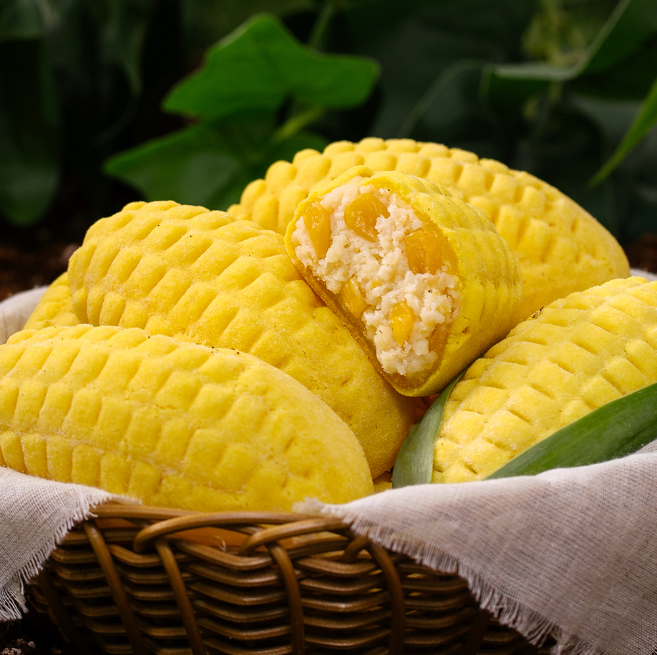 리얼 옥수수빵 구황작물빵 대두식품 냉동생지, 1세트, 1.05kg