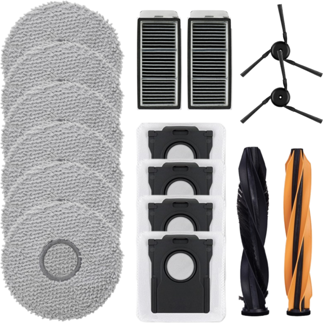 비브랜드 드리미 X50s Pro Ultra 프로 울트라 로봇청소기 걸레 먼지봉투 브러쉬 호환 부품, 1개, 소모품세트