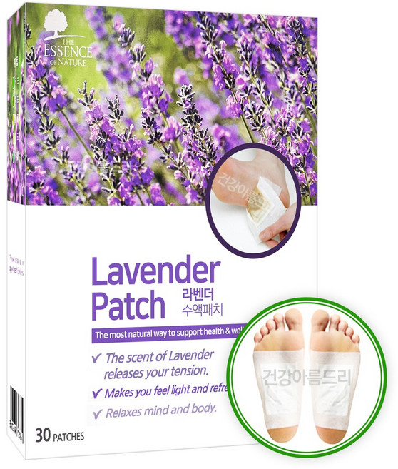 에센스네이쳐 라벤더 수액패치 30매입+2매 발패치, 1개, 30매입