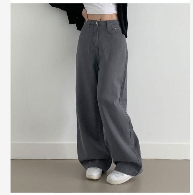 부기샵 숏&롱 히든밴딩 에코 하이웨스트 6컬러 코튼 와이드 팬츠