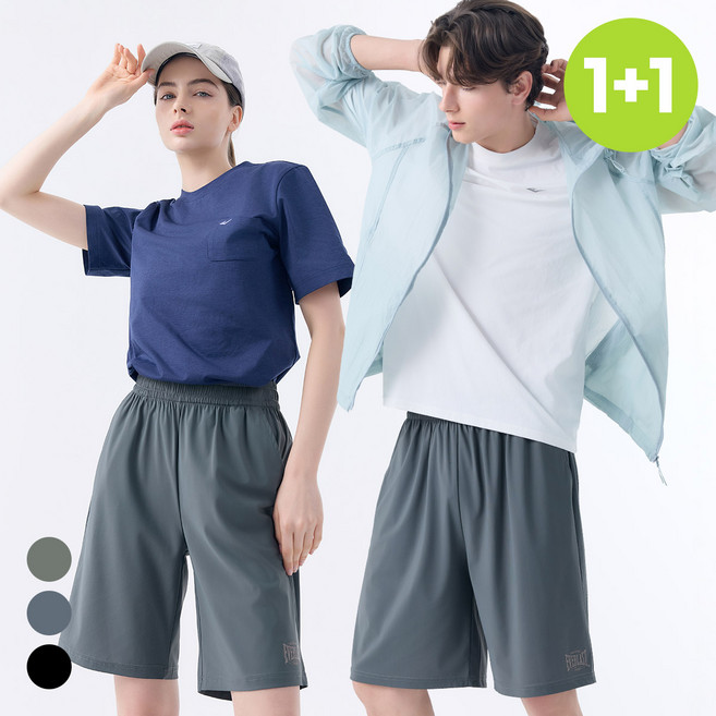 에버라스트 1+1 남여공용 여름 반바지 5부 팬츠