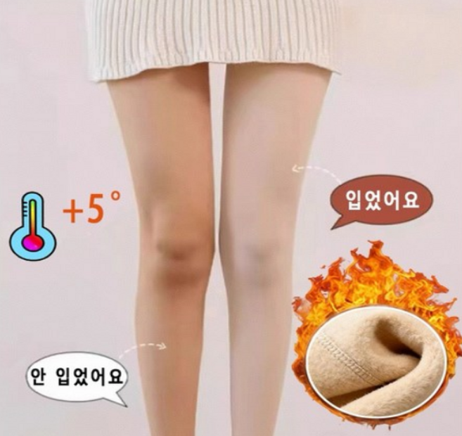 기모사삭한 다리도 얇은 겨울 기모 레깅스 양말 1600D