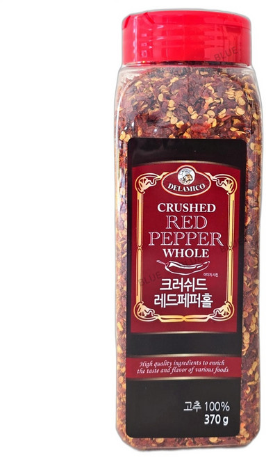 델라미코 크러쉬드 레드페퍼 370g 매운요리 향신료 코스트코, 1개