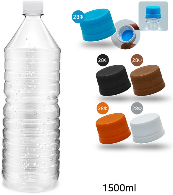 MIR 생수 공병 1500ml_원형(내압캡) / 55개, 화이트