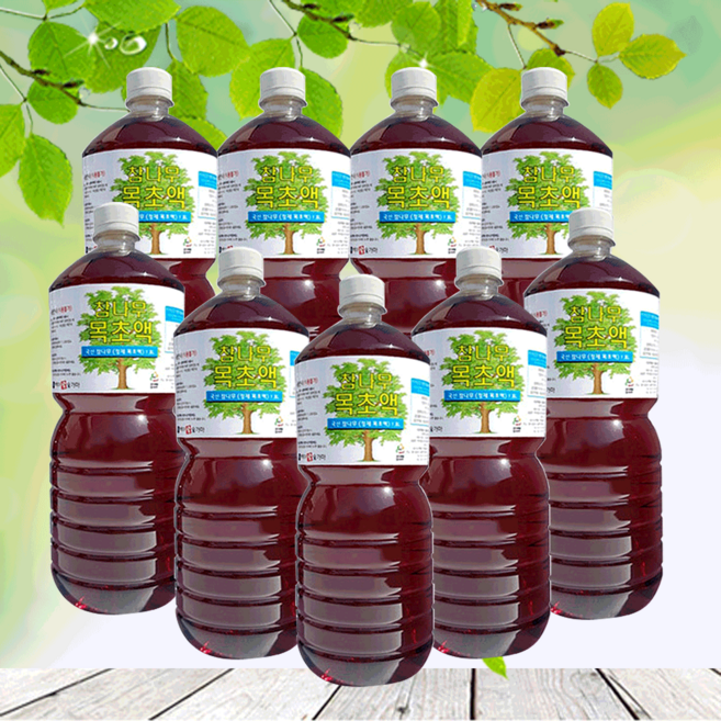 백야참숯가마 정제목초액1.8L(흑)9병, 1.8L, 9개