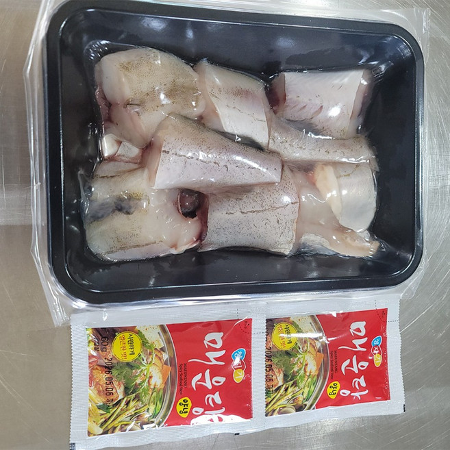 국내산 손질 급냉 생대구 매운탕(소스포함), 1개, 500g(머리제외)