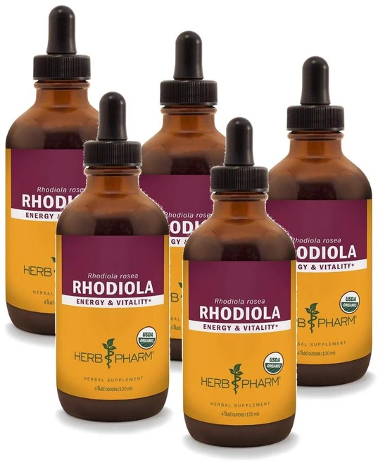 허브팜 로디올라 루트 홍경천 추출물 Herb Pharm Rhodiola, 5개, 120ml - 쿠팡