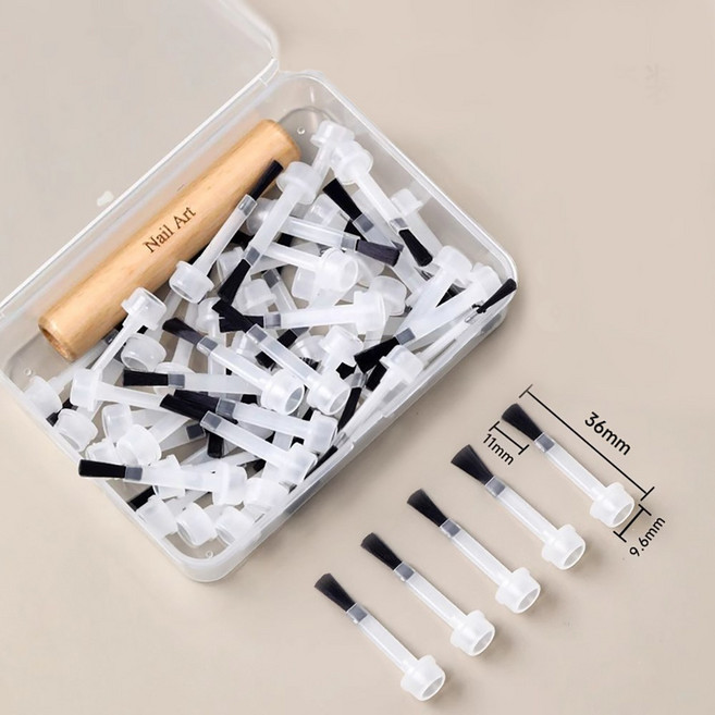 젤 폴리시 50개 브러쉬 세트 네일소품, 1개