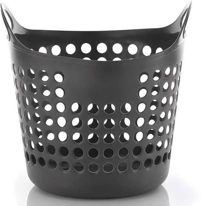 국산 빨래바구니 특대 90리터 세탁바구니 빨래통, 차콜, 1개