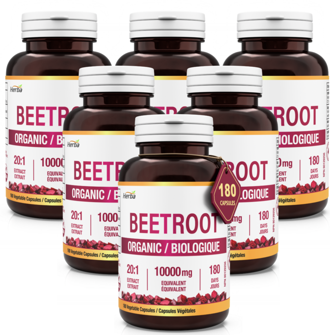 허바캐나다 비트뿌리 10000mg 180베지캡슐 레드비트 비트루트, 6개, 180정