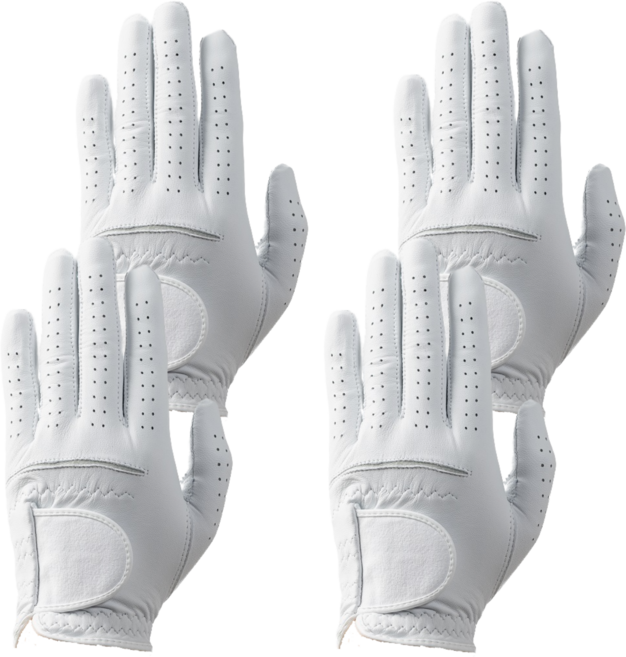 온마인(OnMine) A1-프로 올양피 마인 남성용 여성용 골프장갑, 화이트, 2개