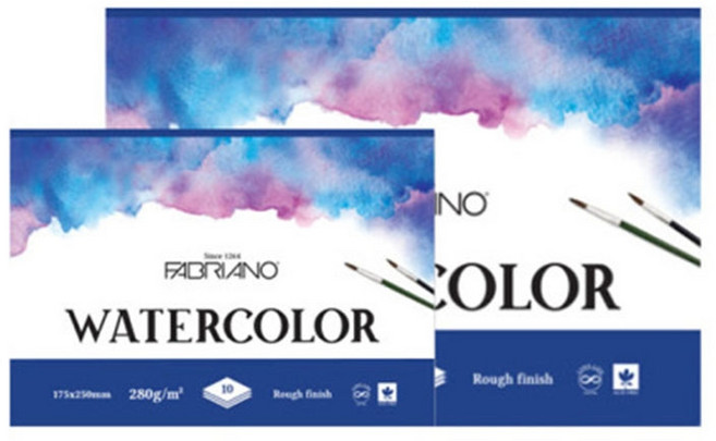 올드림 삼원 파브리아노 워터칼라 스케치북 16절 280g 10매 상단 제본형, 단품, 1개