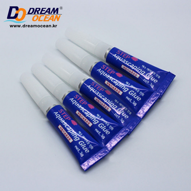 디오 글루 2P 5P 20P 프랙 산호 접착 본드 순간 접착제해수용 산호용 라이브락 프랙 산호접착제, 5개