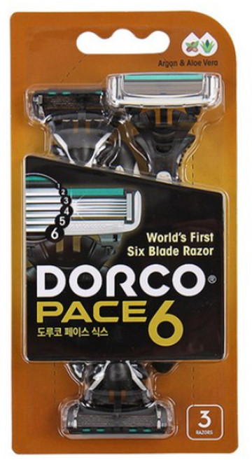 도루코 페이스6 휴대용면도기 3개 SX A100-3B/일회용면도기/블리스터포장 gil, 1개
