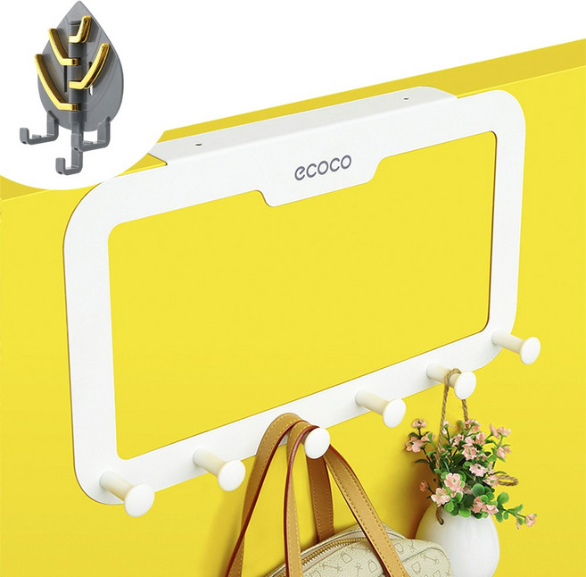 럭스올리브 문행거 옷걸이 옷보관걸이 도어 행거 문 옷걸이 후크걸이, 1개, 화이트