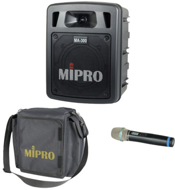 MIPRO MA-300 無線擴音機, 無分色(含收納包), 1箱, 配1支手握麥克風