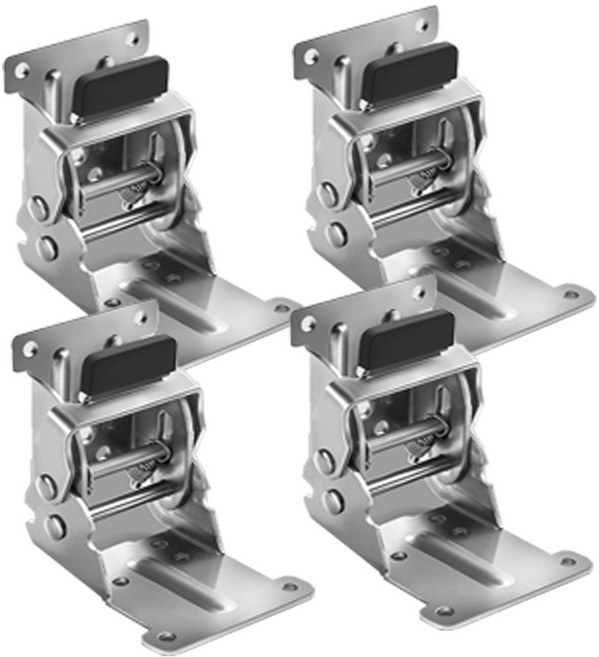 접이식 테이블 상다리 좌우겸용 가구다리 밥상 브라켓 4개입, 실버4P