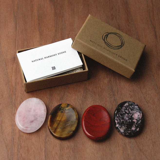 워리스톤 천연 원석 내추럴 하모니스톤 호안석 로즈쿼츠 사업운 재물운 핸드스톤 worry stone 불안 스트레스 마사지돌 힐링 선물 에너지 명상 돌멍, 3.적벽옥/Jasper, 1개