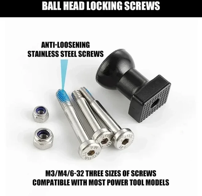 휴대용 전동 공구 걸이 후크 전기 드릴 퀵 릴리스 수납함 자동 잠금 M3/M4/6-32 일반, 01 Ball Screws