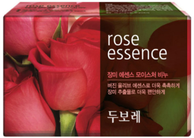 두보레 장미 모이스춰라이징 바 목욕비누, 100g, 2개