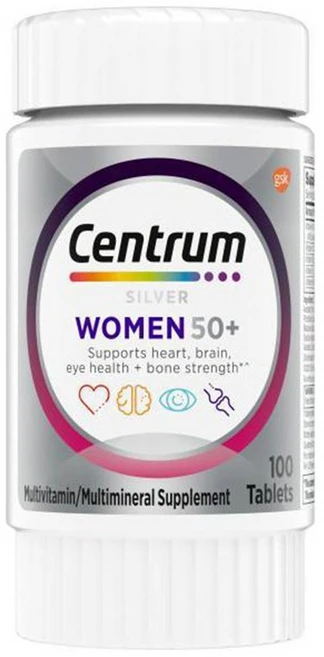 센트룸 실버 50세이상 여성용 멀티비타민 100정, 1개 - 쿠팡