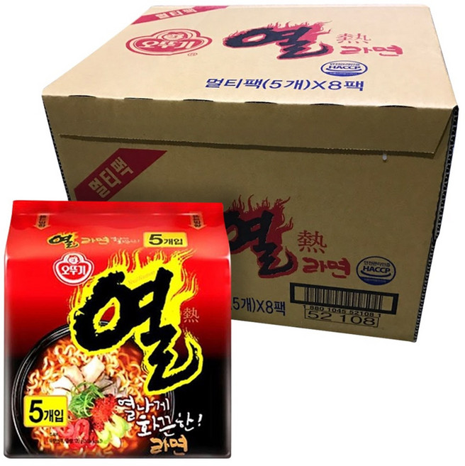 오뚜기 열라면 120g, 40개