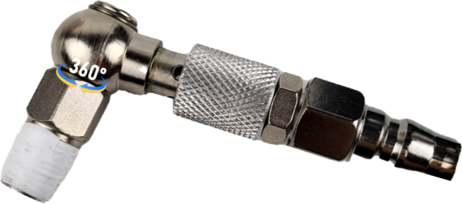 신풍 에어 카플러 SP-CP14 1/4인치 호스꼬임방지 ㄱ자 회전형 온오프, 1개