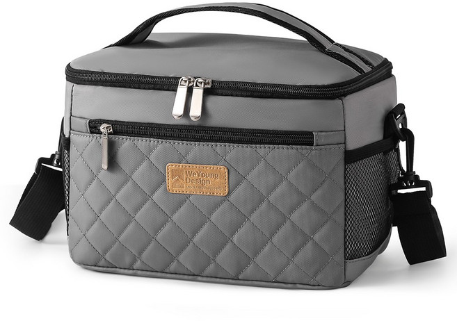 프레오 보냉백 보냉가방 쿨러백 도시락 골프 피크닉 방수, 그레이