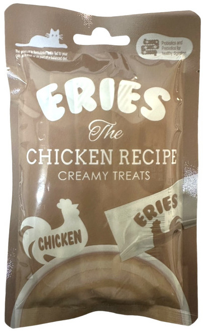 ERIES 奶油夾心貓零食, 10g, 4個, 雞肉風味