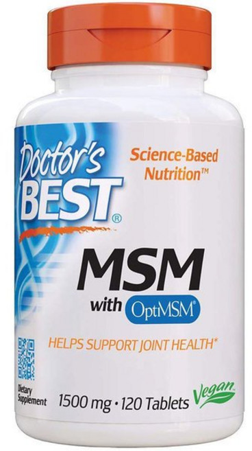 2통 닥터베스트 MSM 식이유황 1500mg 240정 OptiMSM, 1개
