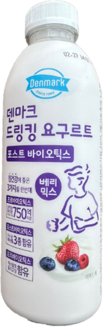 덴마크 드링킹요구르트 베리믹스 750ml대용량/냉장무배, 750ml, 6개